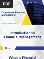 01 - Overview of Financial Management - For Students