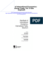 Handbook of International Economics International Trade Vol 5 Gita Gopinath Full Chapter