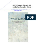 Eva Picardi On Language Analysis and History 1St Ed Edition Annalisa Coliva Full Chapter