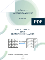 Advanced Algorithm Analysis: 4 March, 2024