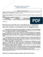 Evaluación Lengua 8º Básico Unidad 0