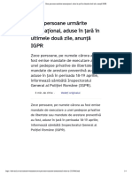 Zece Persoane Urmărite Internațional, Aduse În Țară În Ultimele Două Zile, Anunță IGPR