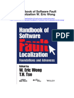 Handbook of Software Fault Localization W Eric Wong Full Chapter