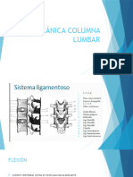 Biomecánica Columna Lumbar