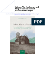 Irish Materialisms The Nonhuman and The Making of Colonial Ireland 1690 1830 Colleen Taylor Full Chapter