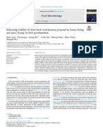 Enhancing viability of dried lactic acid bacteria prepared by freeze drying and spray drying via heat preadaptation