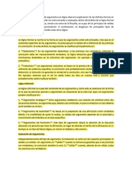 Tipos de Argumentos - Leyes Del Pensamiento 05-03-24