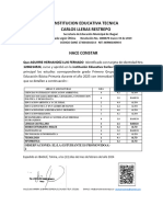 Certificado LUIS