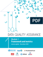 DQA - Module 1 Framework and Metrics 19 04 21