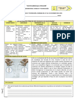 5° SEC. EDA 1 SEMANA 3 CYT INDAGA 2023 de Qué Depende El Flujo de Calor Al Preparar Una Mezcla Líquida