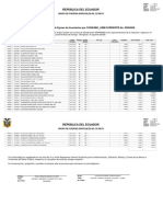 República Del Ecuador: Acta Entrega - Recepción de Egreso de Inventarios Por CONSUMO - ADM/CORRIENTE No. 00000006