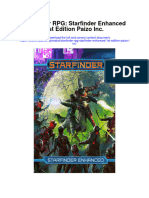 Starfinder RPG Starfinder Enhanced 1St Edition Paizo Inc All Chapter