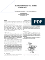 Curva Caracteristica de Una Bomba Centrifuga