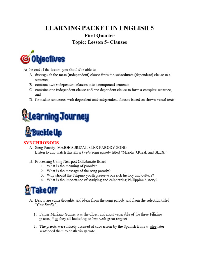 Understanding Clauses in English | PDF | Subject (Grammar) | Clause