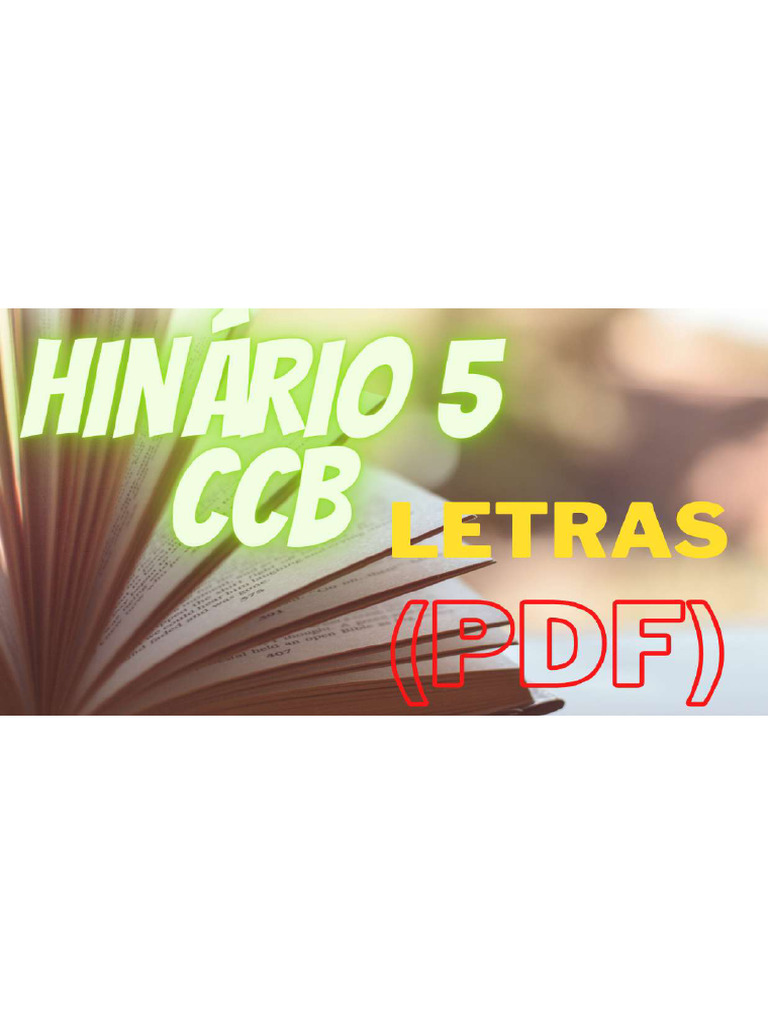 Letras de Hinos da CCB | PDF | Jesus | Deus