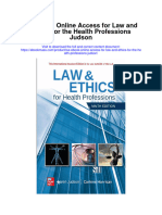 Download Ise Online Access For Law And Ethics For The Health Professions Judson full chapter