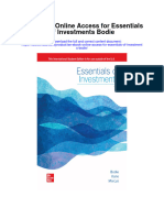 Ise Online Access For Essentials of Investments Bodie Full Chapter