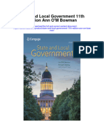 State and Local Government 11Th Edition Ann Om Bowman All Chapter