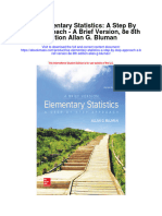 Ise Elementary Statistics A Step by Step Approach A Brief Version 8E 8Th Edition Allan G Bluman Full Chapter