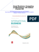 Ise International Business Competing in The Global Marketplace 13Th Edition Charles Hill Full Chapter