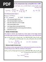 Design of Tension & Compression Laps Using BS 8110-1-1997