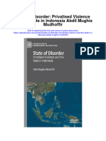 State of Disorder Privatised Violence and The State in Indonesia Abdil Mughis Mudhoffir All Chapter