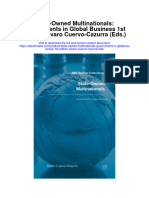 Download State Owned Multinationals Governments In Global Business 1St Edition Alvaro Cuervo Cazurra Eds all chapter