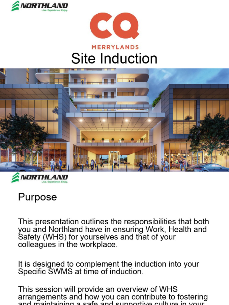 Workplace Safety Induction Guide | PDF | Occupational Safety And Health ...