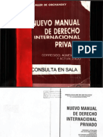 Nuevo Manual Derecho Internacional Privado Orchansky