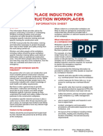 Information Sheet Work Induction For Construction