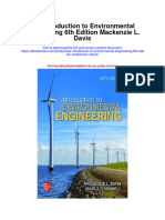 Ise Introduction To Environmental Engineering 6Th Edition Mackenzie L Davis Full Chapter