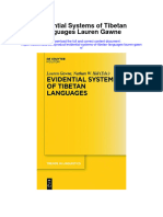Evidential Systems of Tibetan Languages Lauren Gawne Full Chapter