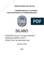 Silabo Por Competencias Ciencia y Tecnología de Materiales I 2024a