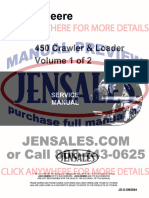 John Deere 450 Crawler Service Manual
