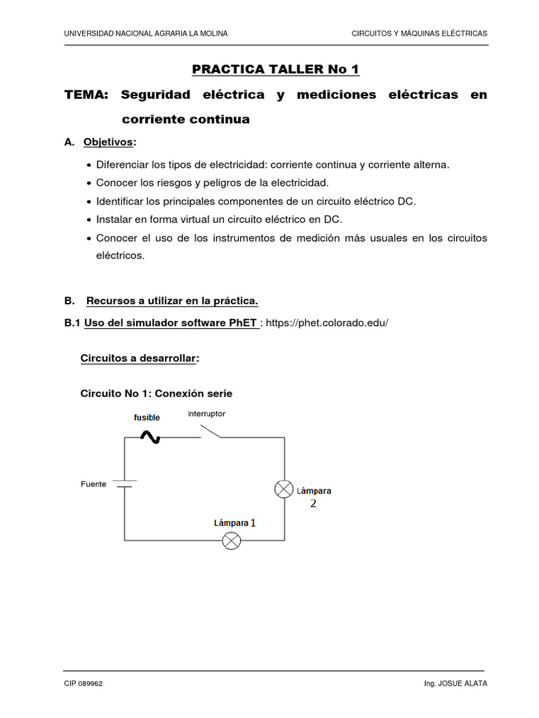 Practica Taller No1 - CYME-FIA G - H | PDF | Red eléctrica | Corriente ...