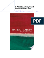 Hannah Arendt A Very Short Introduction Dana Villa 2 Full Chapter