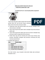 SOAL PAT Fikih Kls 6 TP. 2023-2024