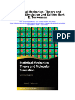 Statistical Mechanics Theory and Molecular Simulation 2Nd Edition Mark E Tuckerman All Chapter