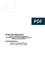 Formato Plan de Negocios UJAT 2009