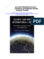 Islamic Law and International Law Peaceful Resolution of Disputes Emilia Justyna Powell Full Chapter
