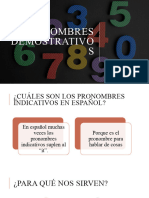 Pronombres Demostrativos