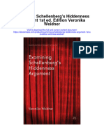 Examining Schellenbergs Hiddenness Argument 1St Ed Edition Veronika Weidner Full Chapter