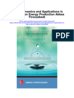 Thermodynamics and Applications in Hydrocarbon Energy Production Abbas Firoozabadi Full Chapter