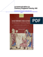 Excommunication in Thirteenth Century England Felicity Hill Full Chapter