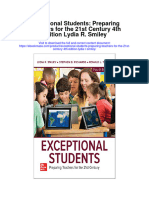 Exceptional Students Preparing Teachers For The 21St Century 4Th Edition Lydia R Smiley Full Chapter