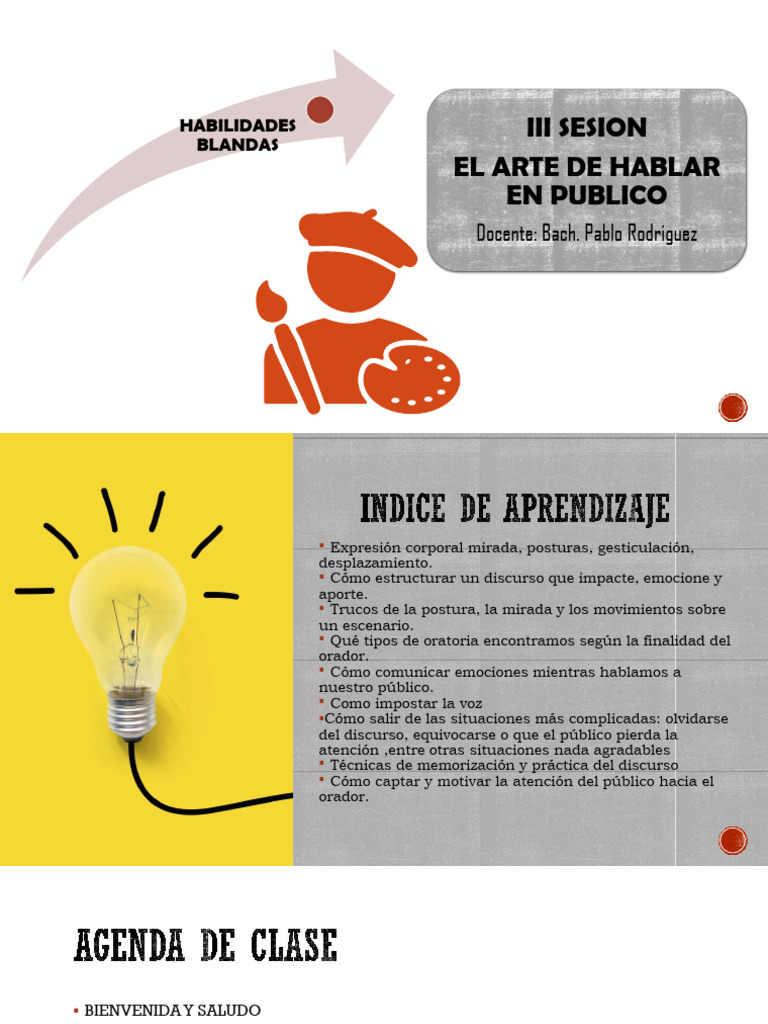 Clase 3 Arte De Hablar En Publico Pdf Hablar En Público Boca
