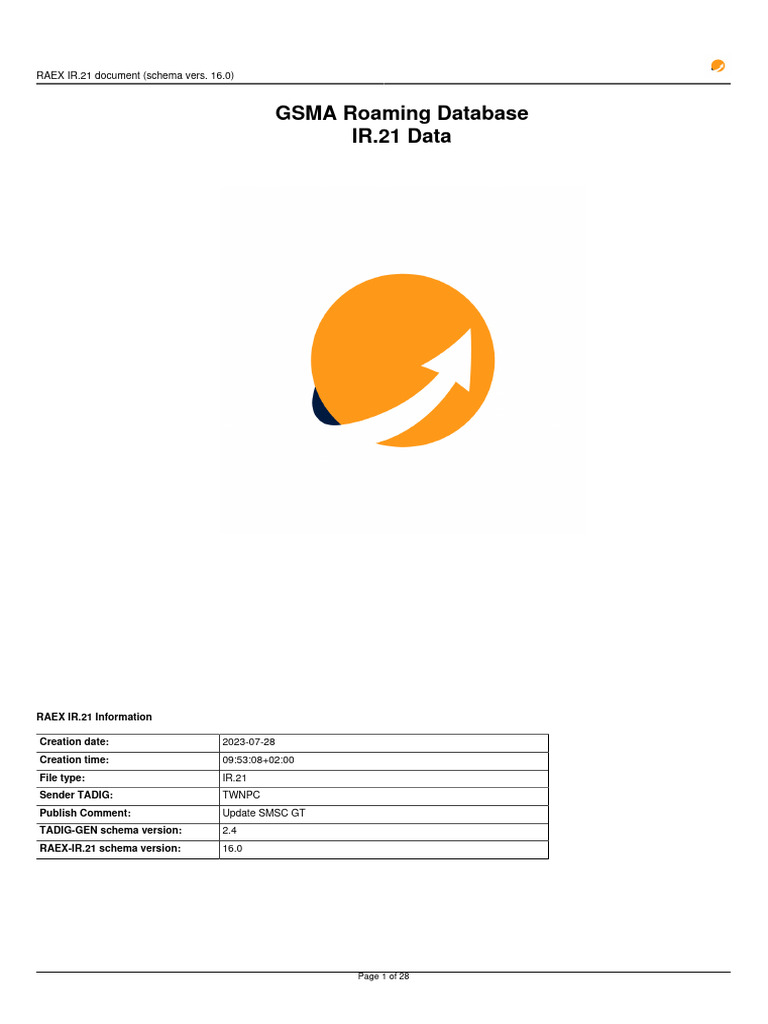 RAEX IR.21 Update for Taiwan Mobile | PDF | Routing | Internet Protocols