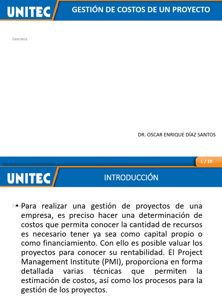 Estimación de Costos en Proyectos | PDF | Presupuesto | Economias