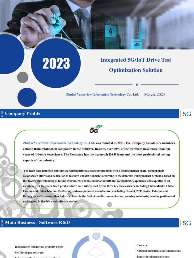 5G/IoT Drive Test Optimization Solutions | PDF | Mobile App | Computer ...