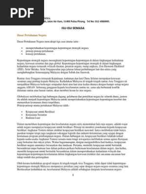 Dasar Pertahanan Negara Pdf